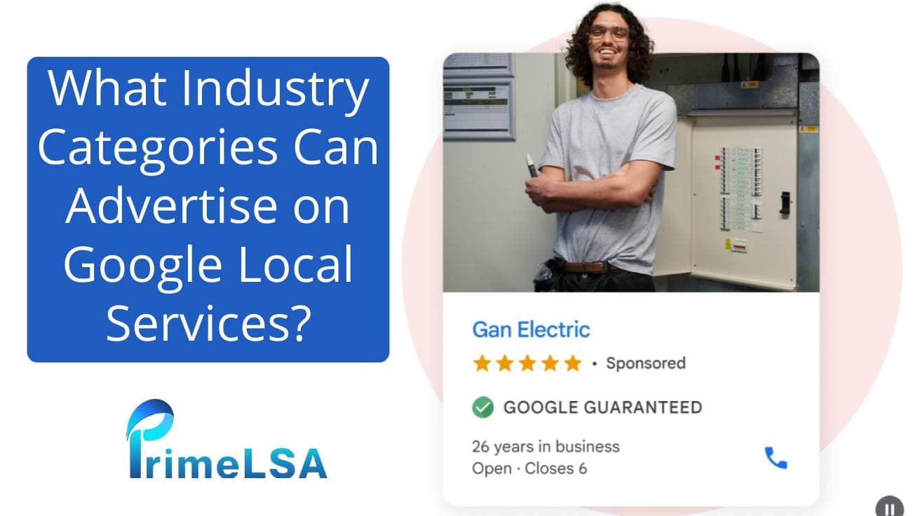 What Industry Categories Can Advertise on Google Local Services?